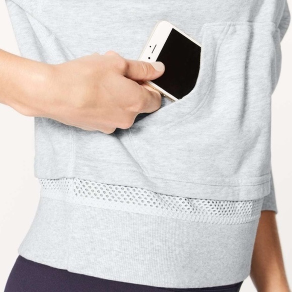 Lululemon Warm Down Hoodie Heathered Vapor - Picture 5 of 12